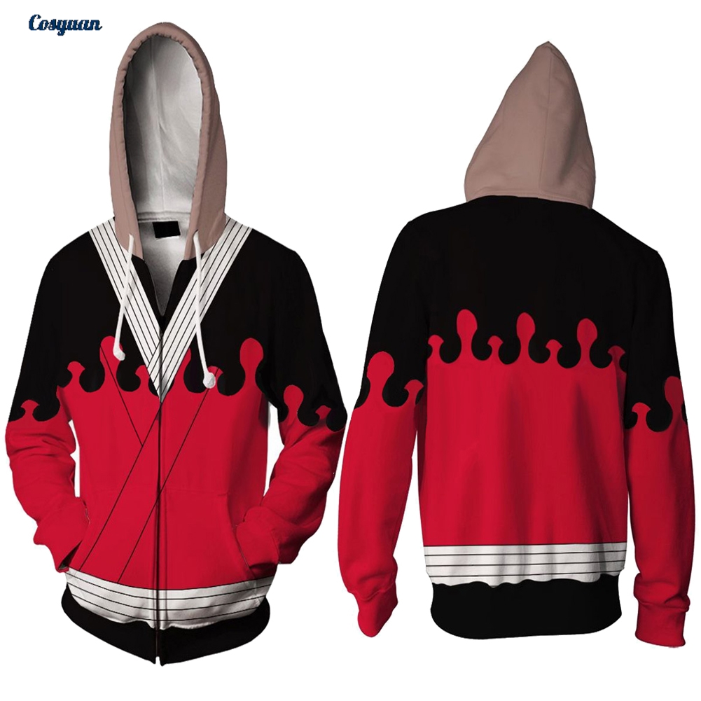 Men'S Fashion Zipper Hoodie - Jaqueta com capuz de cosplay Anime