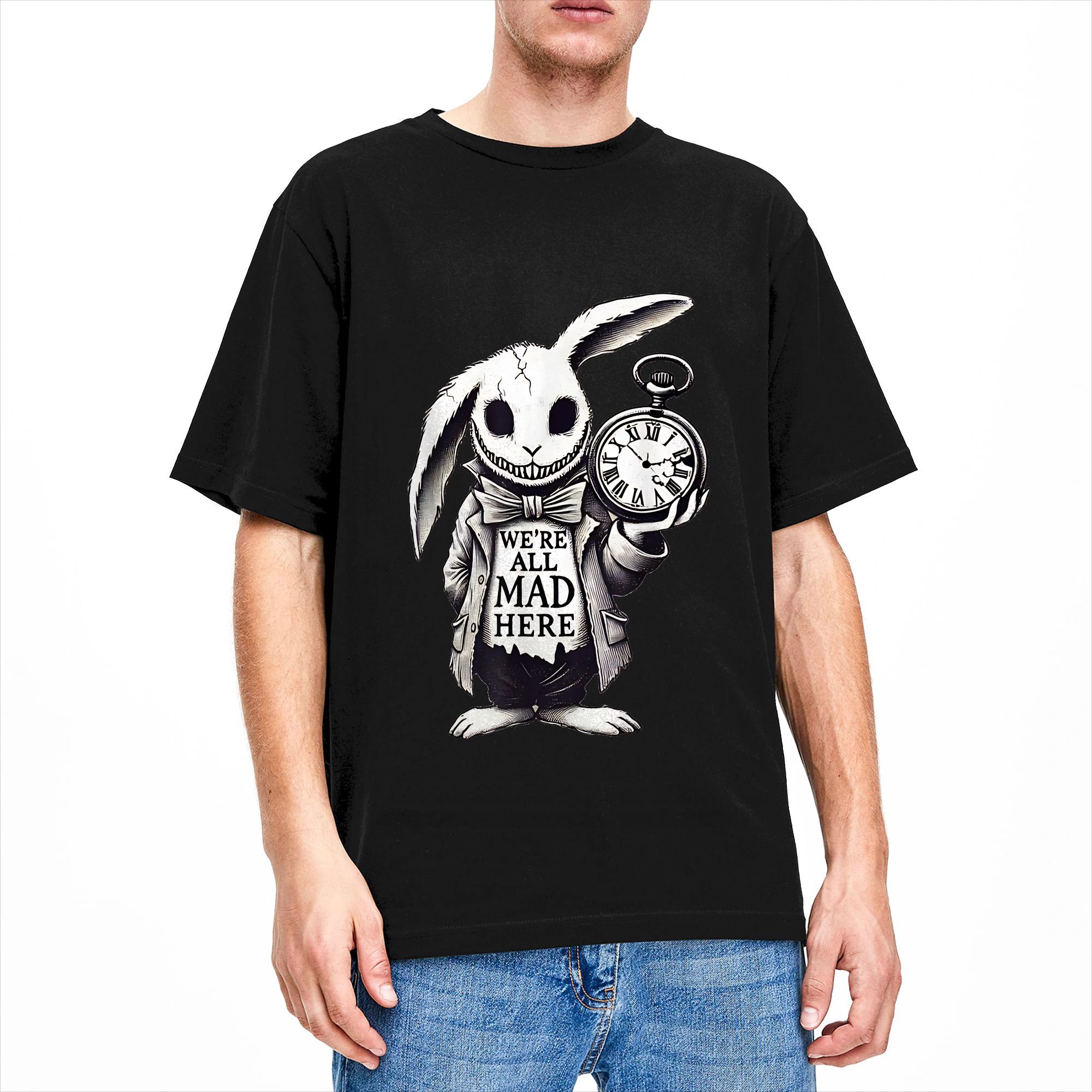 Men'S Fashion Quotes - Camiseta Divertida A-Alice no País das