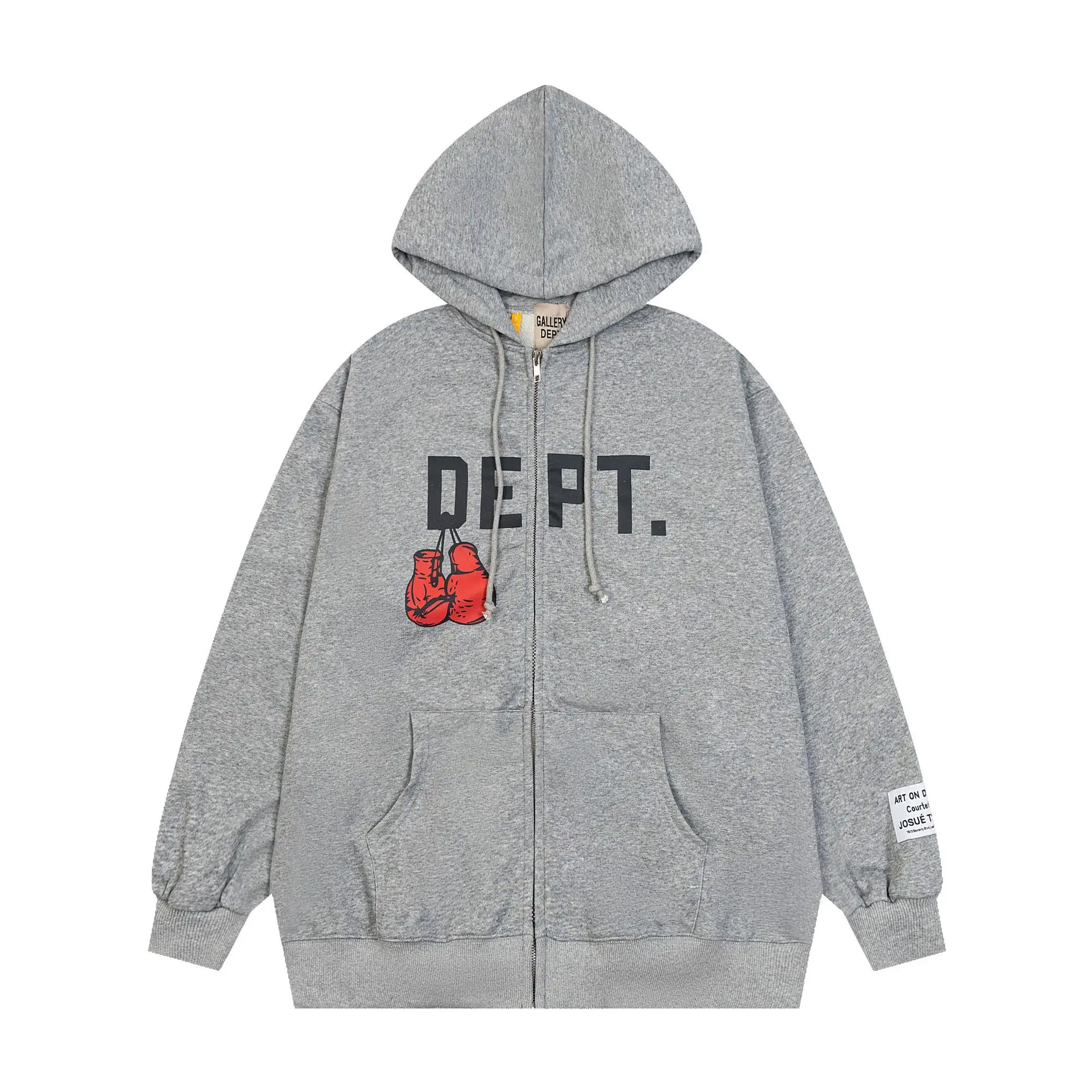 Men'S Fashion Zipper Hoodie - Dept Print Marca de moda Carta