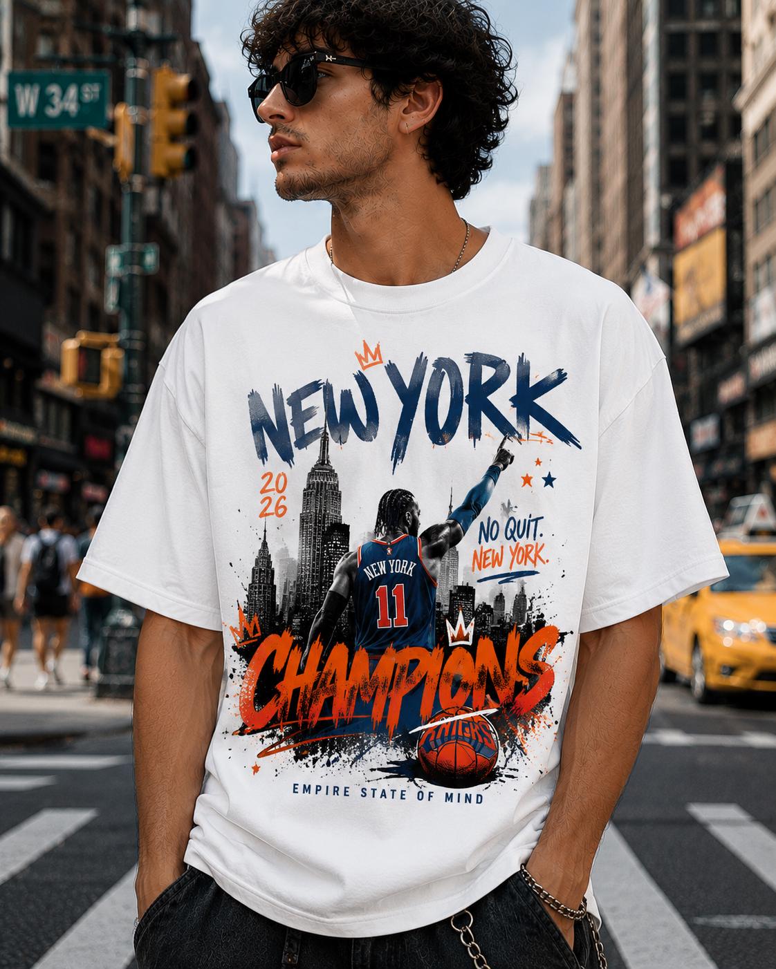 York Men'S Fashion - Camiseta Jalen Brunson Campeão de Nova