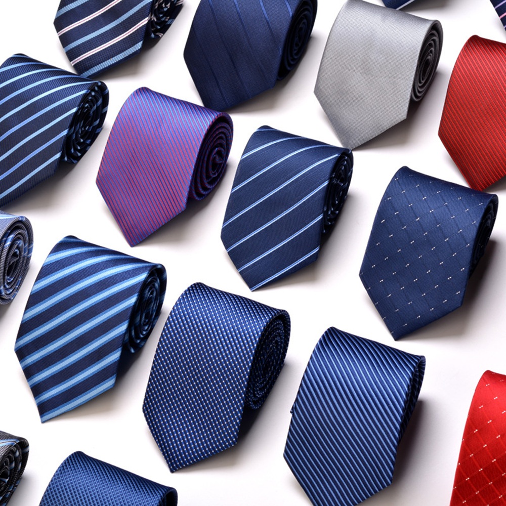 Mens Fashion Dress Shirts - Gravata clássica listrada masculina, gravata formal