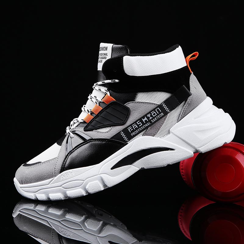 Men'S Fashion Over 50 - Hightop-Sapatilhas Esportivas Masculinas, Sapatilhas de Cima