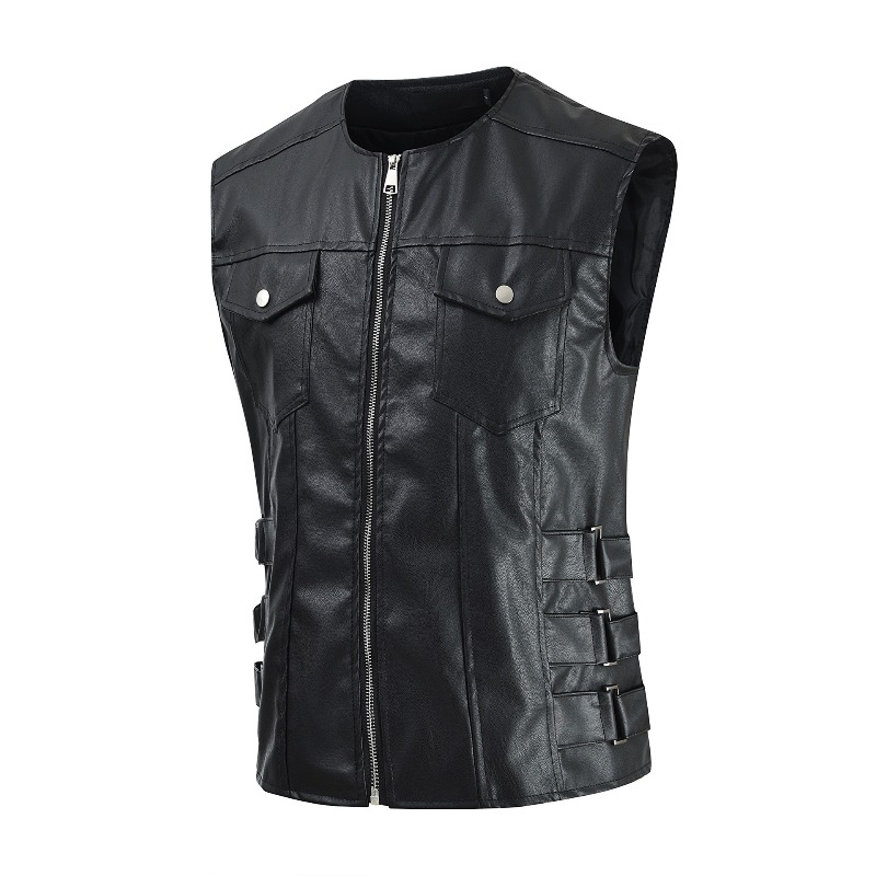 Men'S Fashion Leather Jacket - Jaqueta Casual Masculina Estilo Coreano Primavera