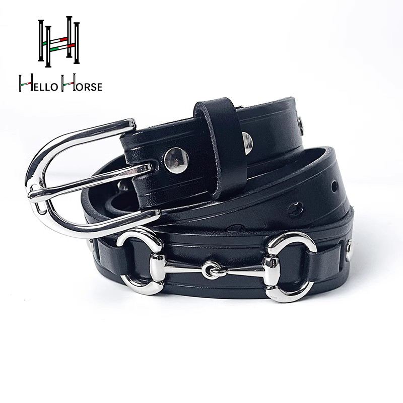 Leather Belt Braided - Olá cavalo cinto esportivo equestre cinto