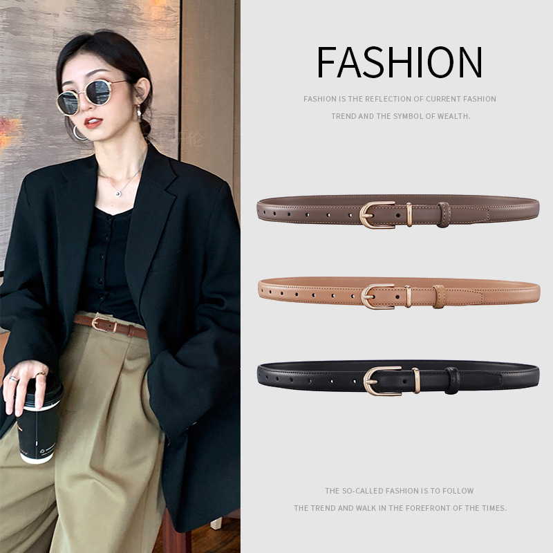 Leather Belt Braided - Cinto Feminino de Couro Legítimo de