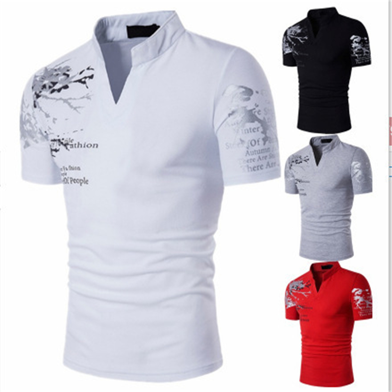 Mens Fashion Dress Shirts - Nova Camisa Polo Casual de Verão