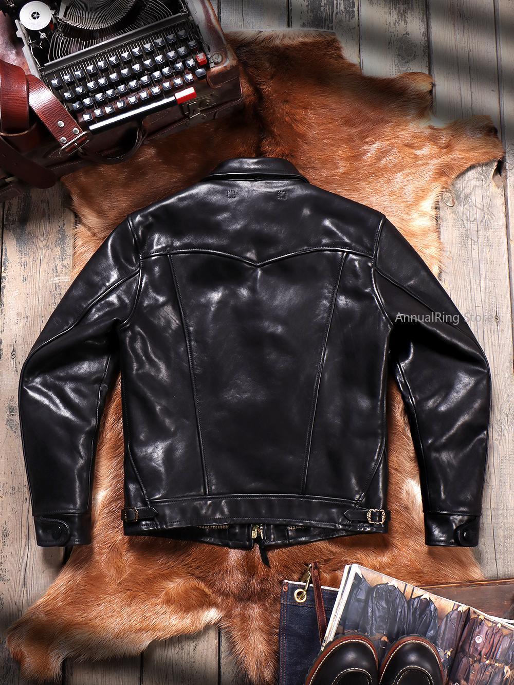 Grão completo batik vegetal cu - Men'S Fashion Leather Jacket avaliação e preço
