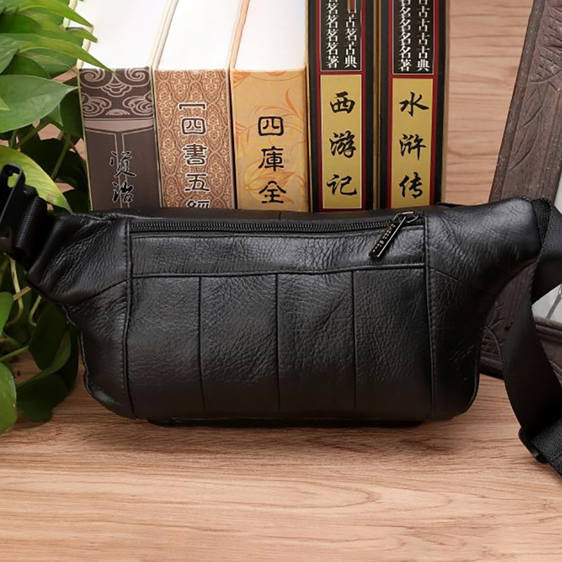 Homens cintura fanny sacos est - Leather Belt Braided avaliação e preço