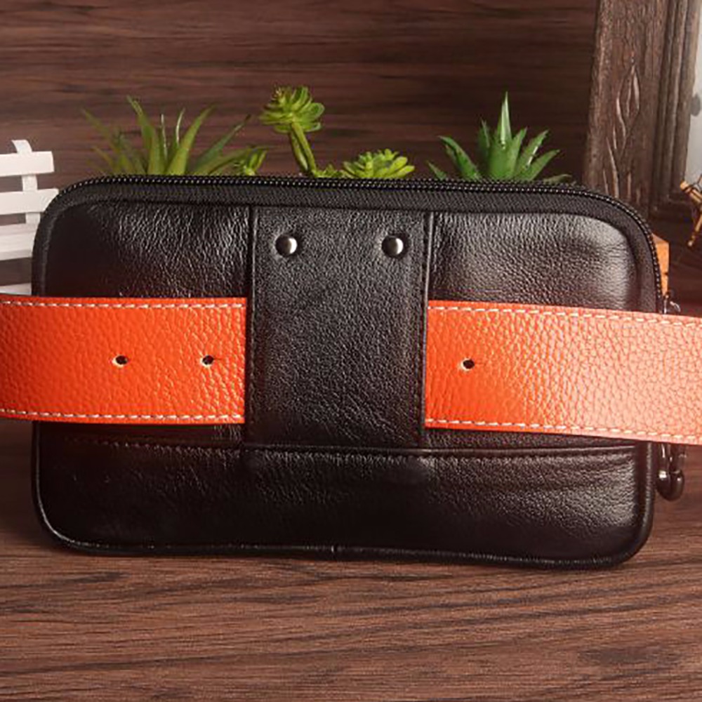 Couro genuíno Fanny Pack para  - Leather Belt Braided avaliação e preço