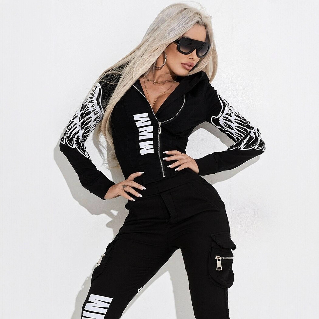 Conjunto de Moletom Feminino d - Men'S Fashion Zipper Hoodie avaliação e preço