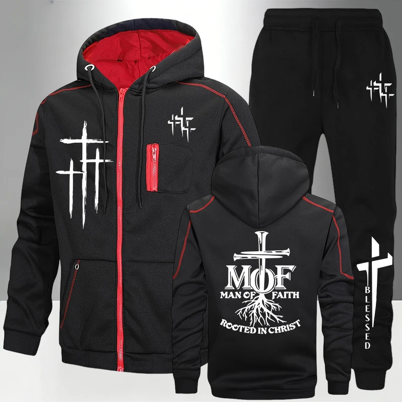 Conjunto Masculino de Moletom  - Men'S Fashion Zipper Hoodie avaliação e preço