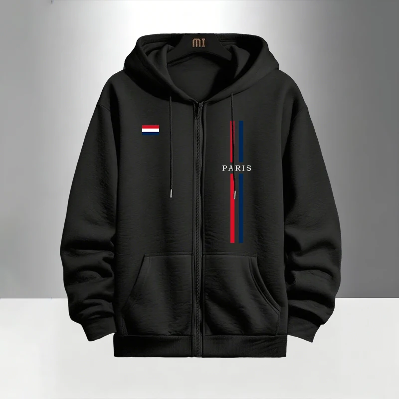 Conjunto Masculino de Moda Par - Men'S Fashion Zipper Hoodie avaliação e preço