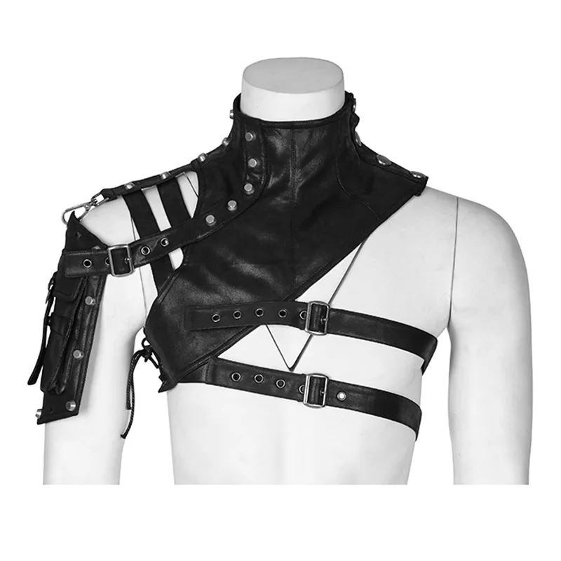 Armadura de couro medieval ste - Men'S Fashion Leather Jacket avaliação e preço