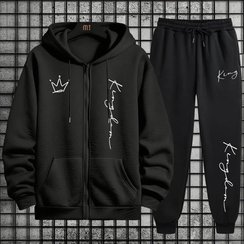 Conjunto Masculino de Moletom  - Men'S Fashion Zipper Hoodie avaliação e preço