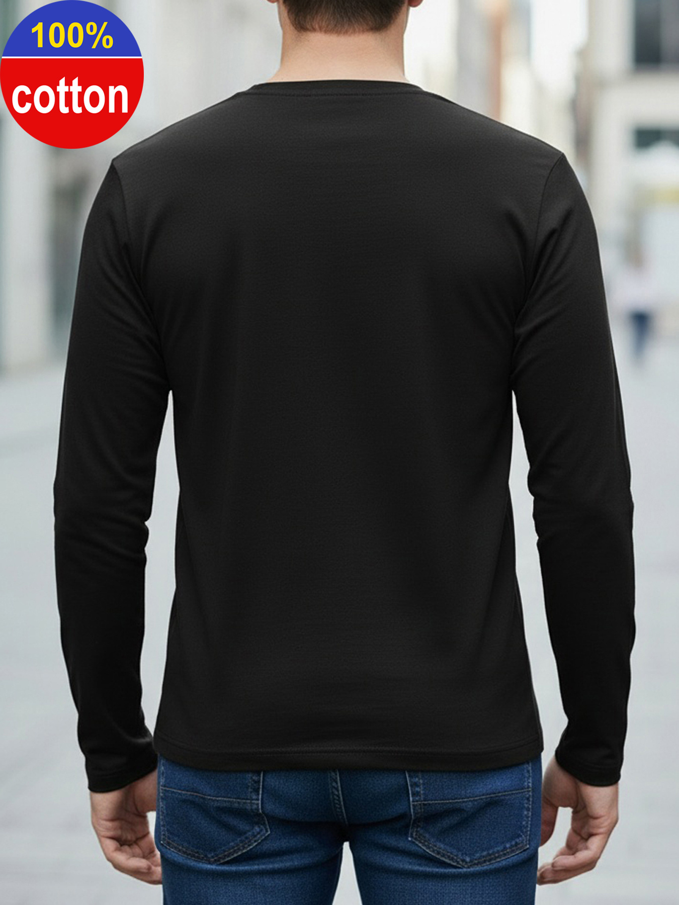 Camiseta Masculina de Manga Lo - Men Fashion Upper avaliação e preço