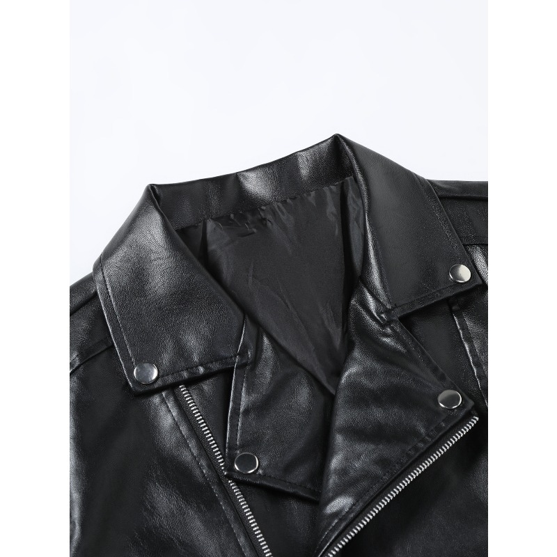 Nova Jaqueta Masculina de Cour - Men'S Fashion Leather Jacket avaliação e preço