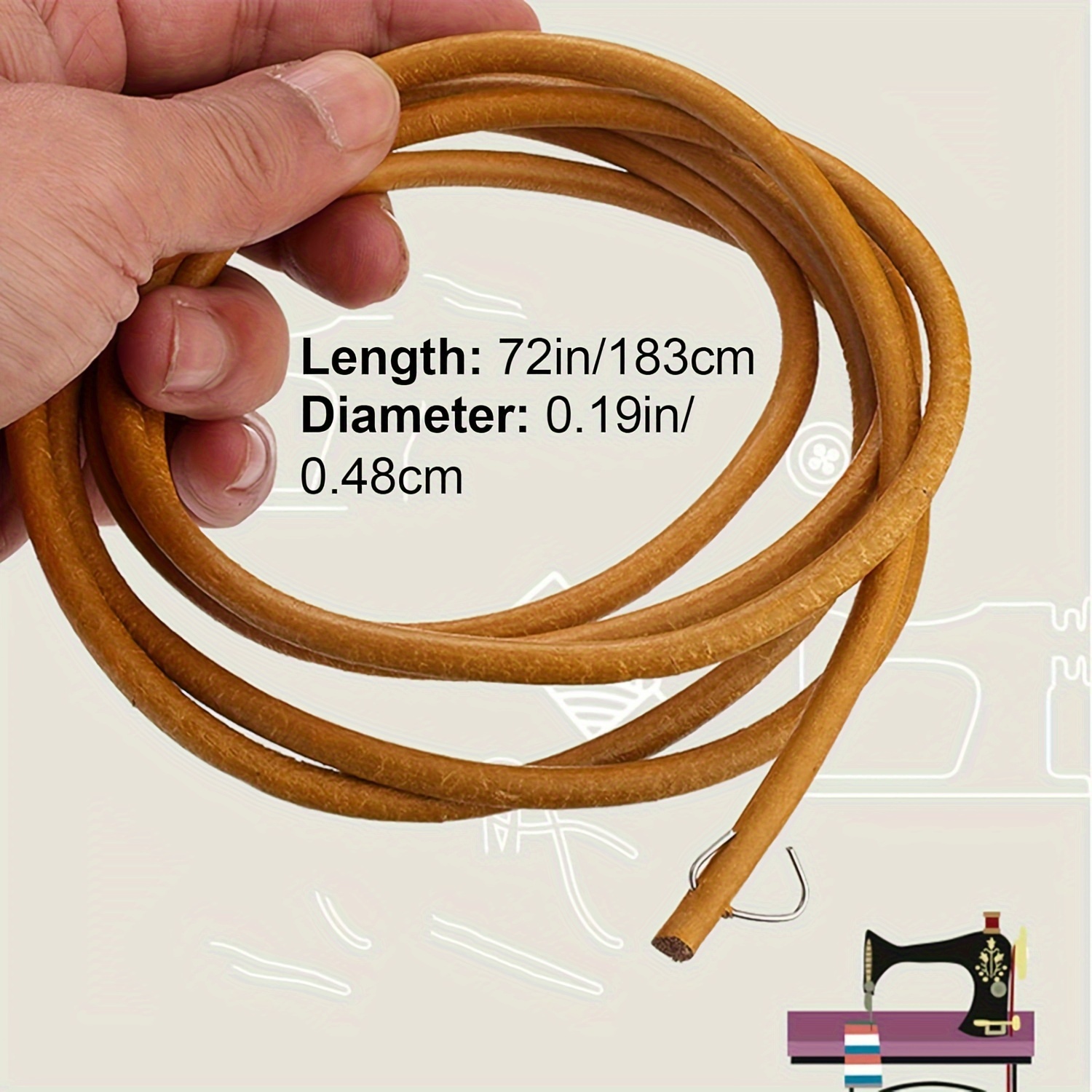 Durável Brown Cowhide Máquina  - Leather Belt Braided avaliação e preço