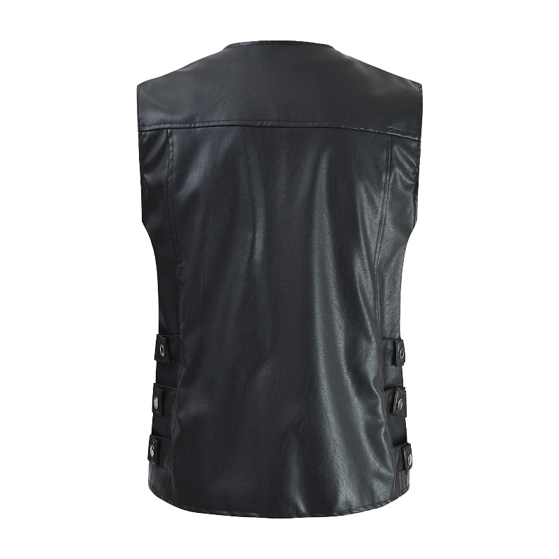 Jaqueta Casual Masculina Estil - Men'S Fashion Leather Jacket avaliação e preço