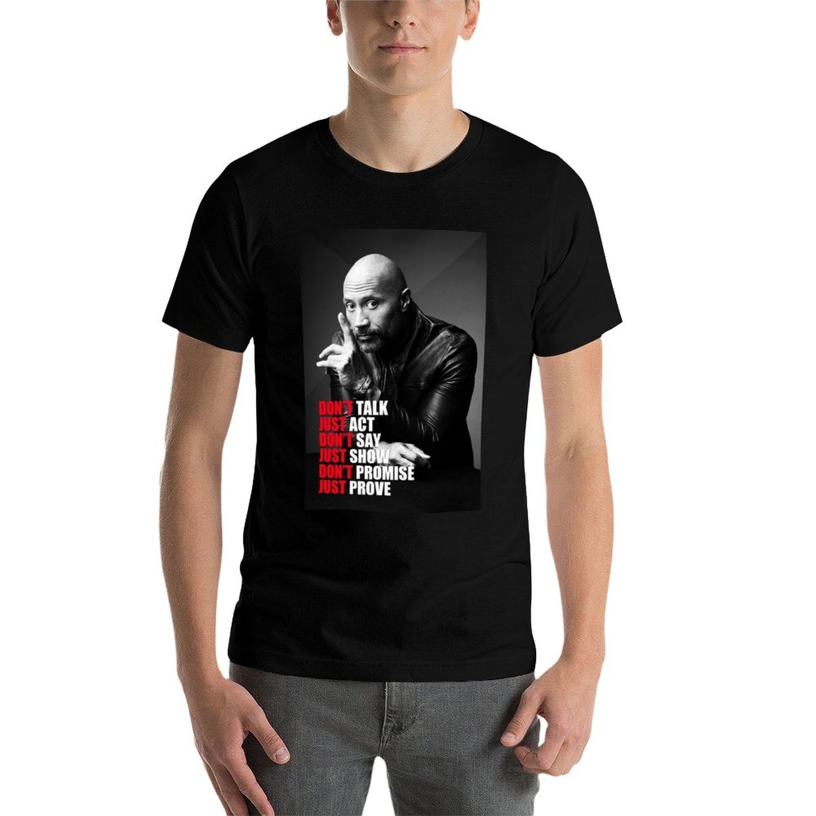Camiseta com citações de Dwayn - Men'S Fashion Quotes avaliação e preço