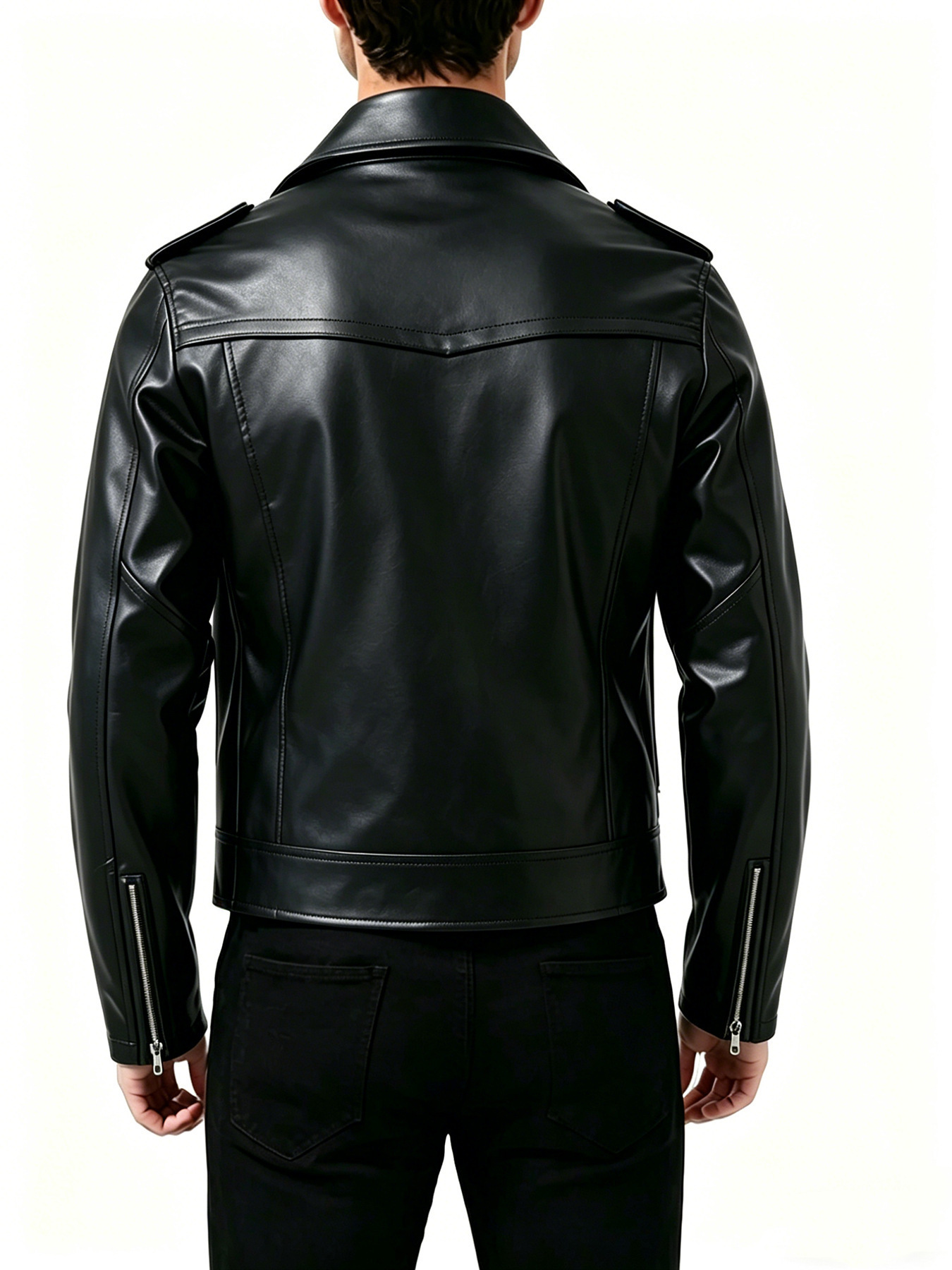 Jaqueta Casual Masculina com Z - Men'S Fashion Leather Jacket avaliação e preço