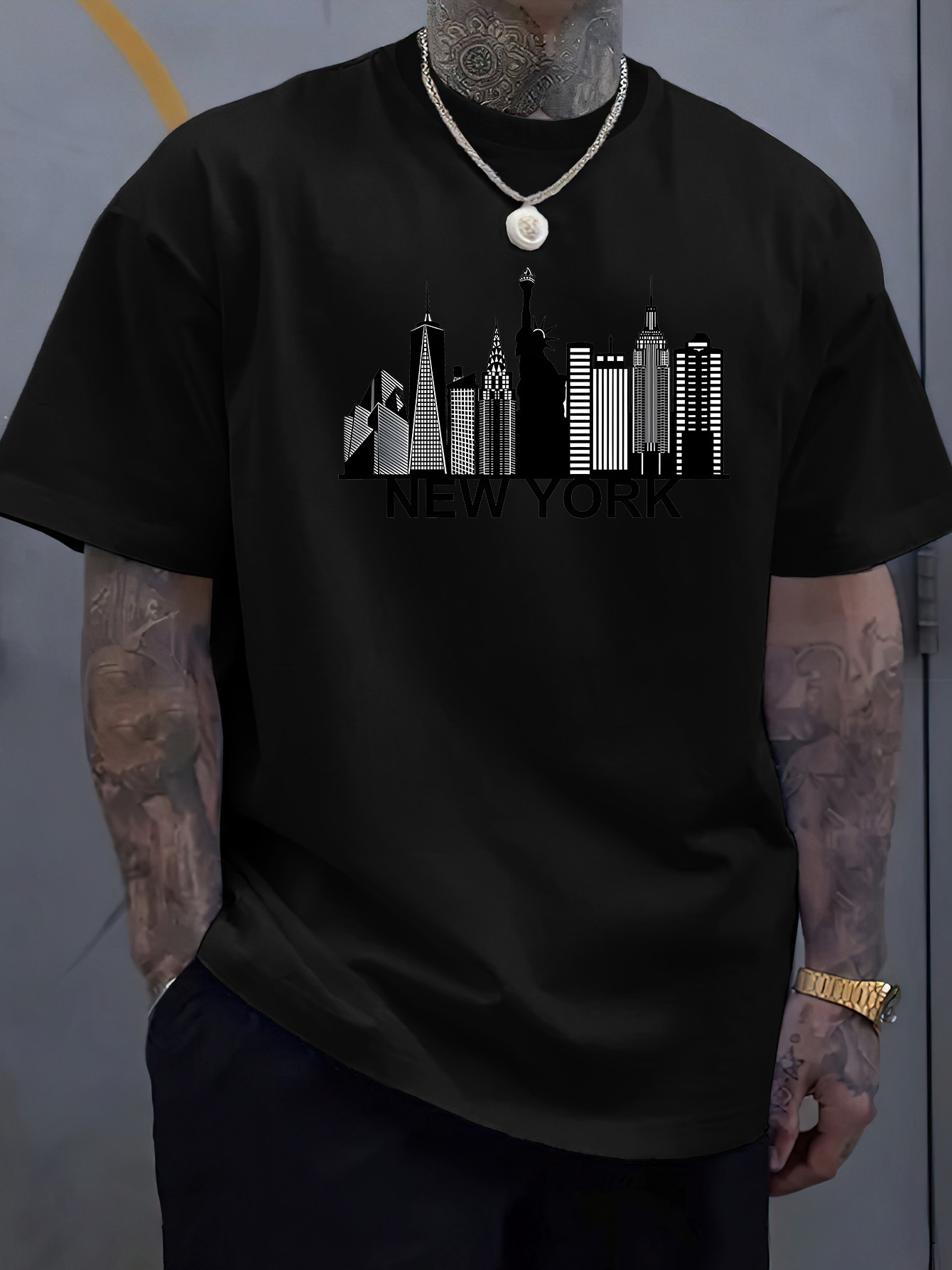 Camiseta masculina de algodão  - York Men'S Fashion avaliação e preço