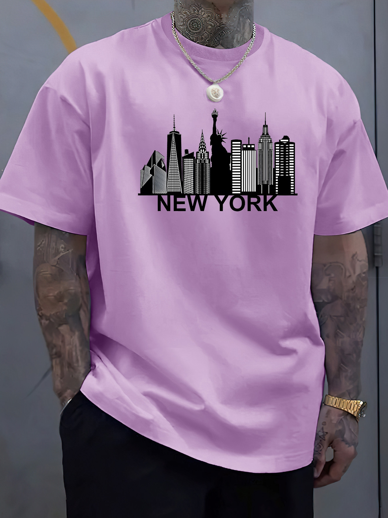 Camiseta masculina de algodão  - York Men'S Fashion avaliação e preço