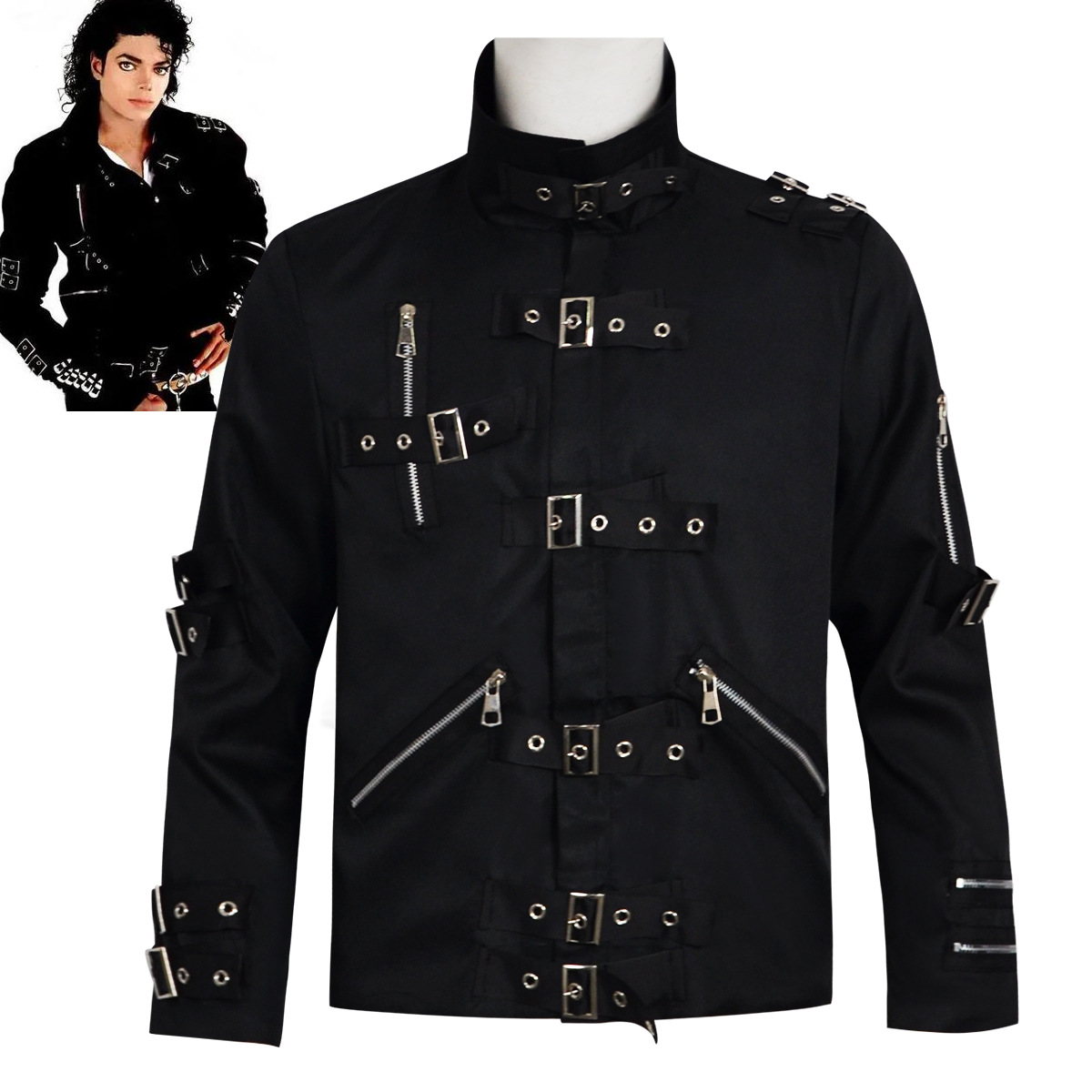 Jaqueta de Couro Punk Heavy Me - Men'S Fashion Leather Jacket avaliação e preço