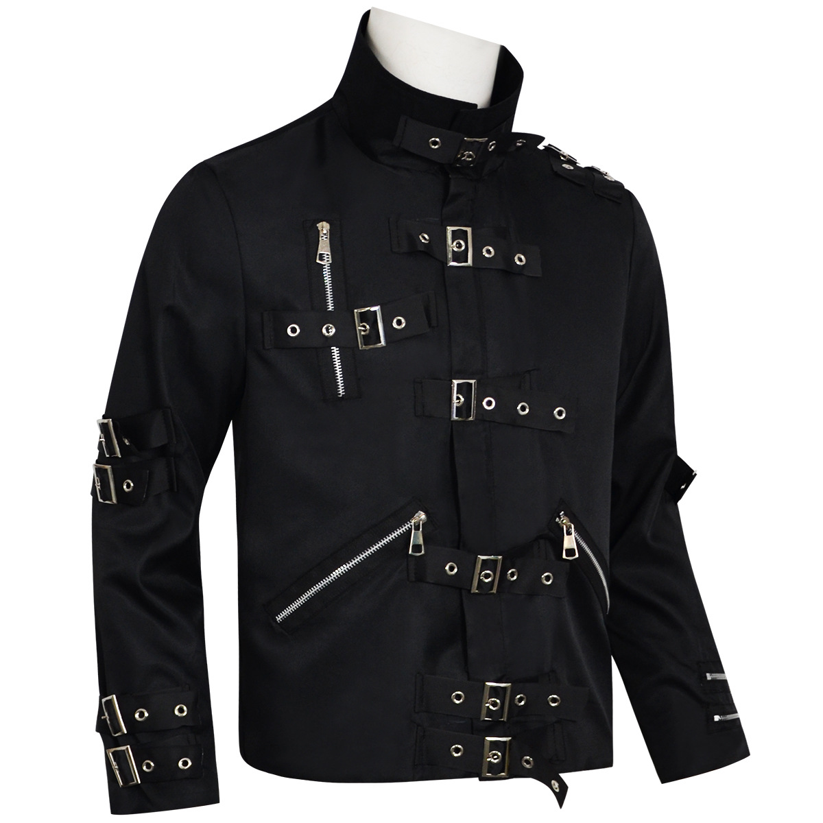 Jaqueta de Couro Punk Heavy Me - Men'S Fashion Leather Jacket avaliação e preço