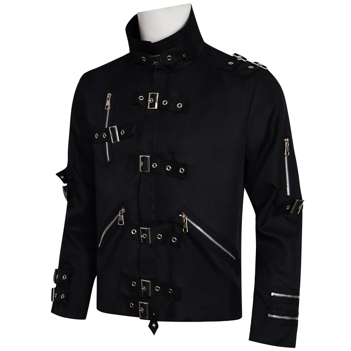 Jaqueta de Couro Punk Heavy Me - Men'S Fashion Leather Jacket avaliação e preço