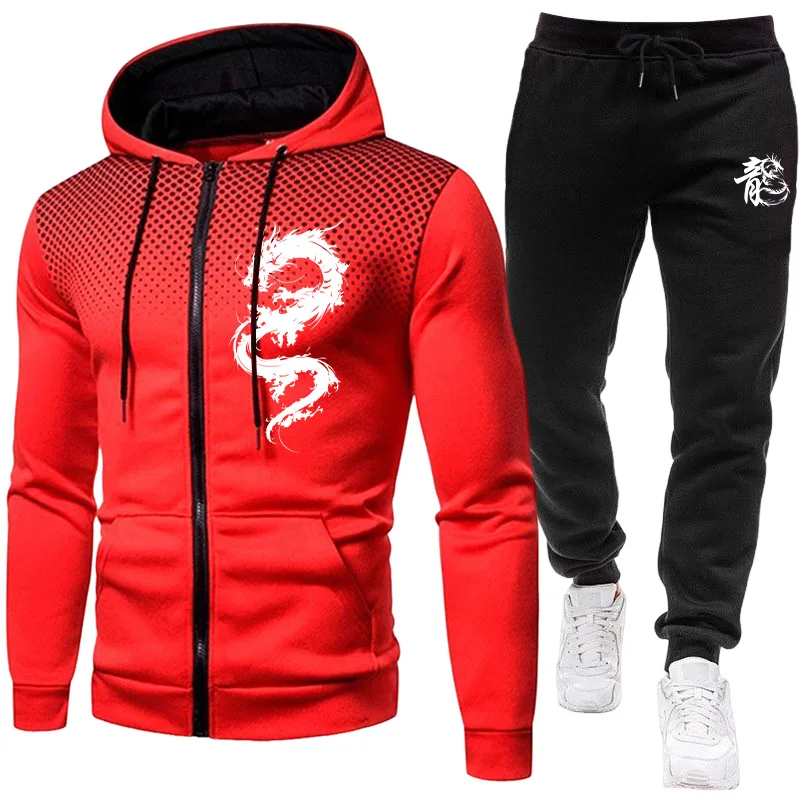 Conjunto Masculino de Moletom  - Men'S Fashion Zipper Hoodie avaliação e preço