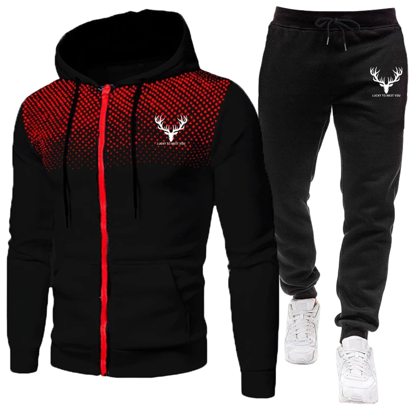 Conjunto Masculino 2026 Nova C - Men'S Fashion Zipper Hoodie avaliação e preço