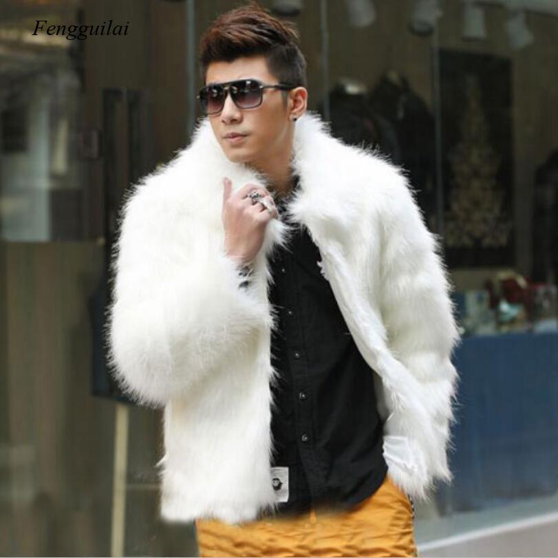 Homme jaqueta de couro falso m - Men'S Fashion Leather Jacket avaliação e preço